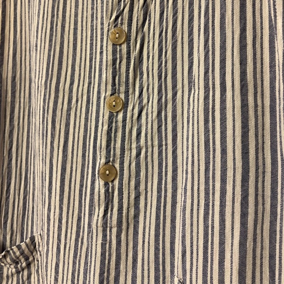 Xhilaration Periwinkle Blue & White Striped Romper - Picture 7 of 13